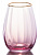 Набор стаканов 2шт 550мл LUCKY розовый стекло 000000000001208028