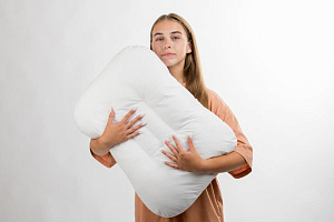 Подушка разновысокая с тремя перегородками для лежания на спине или на боку, создающим опору голове и шее, длина плеча 13-14см ПСС4(45х65) 000000000001202246