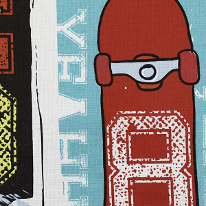 КПБ 1.5 бязь "4 YOU" (50х70) рисунок 13106-1/31067-2 Скейт 000000000001195379