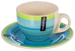 Пара чайная 220мл/блюдце ELRINGTON АЭРОГРАФ Весенная капель керамика 000000000001185945