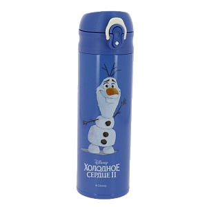 Термокружка 500мл MOULIN VILLA Холодное сердце Олаф синий нержавеющая сталь 000000000001195834