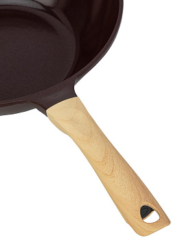 Сковорода Вок 26см МАГИЯ ВКУСА керамическая индукция темный шоколад/капучино алюминий 000000000001228701