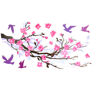 Стикеры Ветка Сакуры Room Decoration 000000000001127343