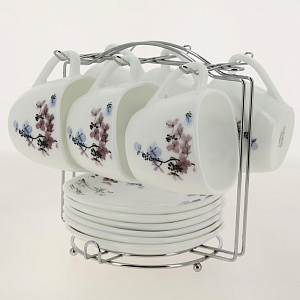 Набор чайный 12 предметов LADINA REGULAR металлическая подставка опал 3687 000000000001200738