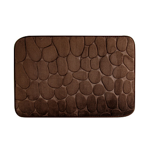 Коврик для ванной 40х60см LUCKY камни темно-коричневый полиэстер 000000000001217277