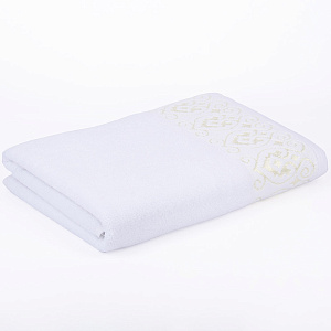 Полотенце махровое 70х130см LUCKY Итальянский бордюр айвори хлопок 100% 000000000001212838