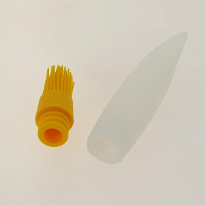 Кисточка кулинарная 18,5см МУЛЬТИДОМ с ручкой-контейнером 30мл силикон 000000000001190125