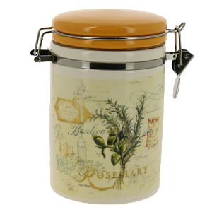 Банка для сыпучих продуктов 850мл с клипсой подарочная упаковка Tuscan vegetables доломит ZFC038-36 000000000001196873