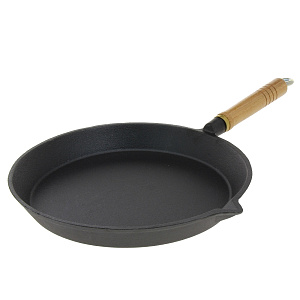 Сковорода 26см деревянная ручка чугун Ф260 HE99 000000000001153033