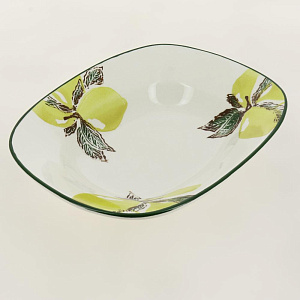 Блюдо овальное 22х29см CERA TALE Лимоны глазурованная керамика 000000000001206494