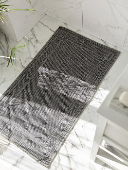 Коврик универсальный 60х100см DE'NASTIA джинс букле серый хлопок 000000000001214346