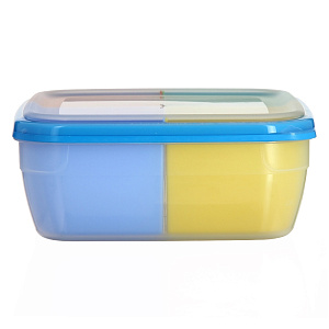 Контейнер для СВЧ 2,2л ПОЛИМЕРБЫТ Менажница квадратный пластик 000000000001015140