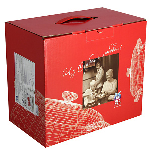 Кастрюля 4л Фрукты металлическая крышка 2413 000000000001140021