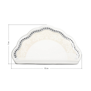Салфетница Stephanie с перламутром серебро фарфор 000000000001219802