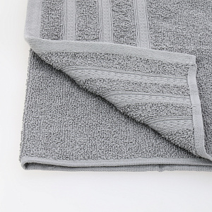 Полотенце махровое 35х70см LUCKY серое жаккард 100% хлопок 000000000001211696