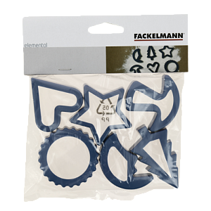 Формочки для печенья 6шт FACKELMANN Elemental фигурные пластик 000000000001202976