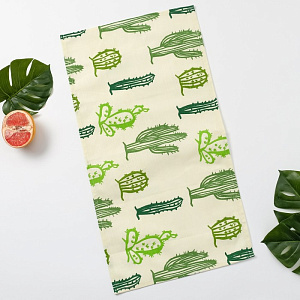 Полотенце кухонное  Этель "Кактусы" 35*65 см,репс,пл.130 г/м?,100% хлопок   4126959 000000000001185456