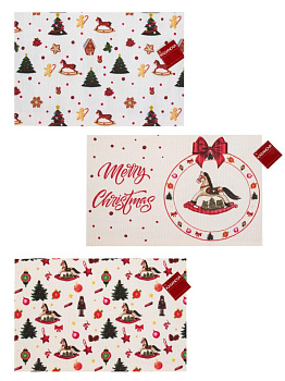 Плейсмат 45х30см Новый год в ассортименте ПВХ 000000000001228981