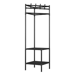 Вешалка напольная 43х43х175см LUCKY угловая металл черный 000000000001222583