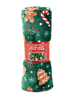 Плед 150х200см Рождественский пряник полиэстер 000000000001228264