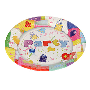 Набор одноразовых тарелок Пати Микс Pap Star, 23 см, 10 шт. 000000000001142470