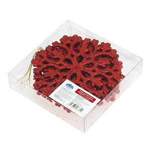 Набор декоративных украшений СнежинкаПосуда Центр, 11 см, 6 шт. 000000000001161799