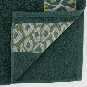 Полотенце 70х130см CLEANELLY BASIC Лиопардо махровое плотность 460гр/м зеленый 100% хлопок ПЦ3501-4478,18-5718 000000000001201415