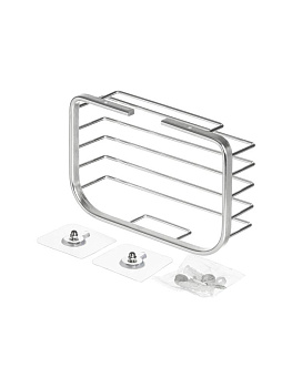 Держатель навесной 18x12x5,5см DE'NASTIA серебристый алюминий 000000000001227442