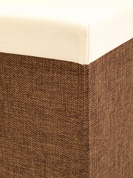 Пуфик куб 35х35х35см складной этно слон бежево-коричневый лен 000000000001226421