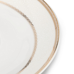 Пара чайная 280мл/блюдце Анжелика с золотом фарфор 000000000001219757