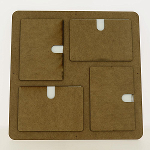 Фоторамка  на 4 фото 33х33 - это стиль и изысканность Вашего дома.  Разное сочетание цветов придают фоторамке универсальность. Матер 000000000001195645