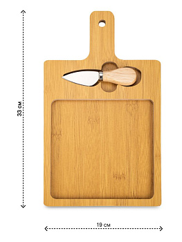 Доска сервировочная с ножом для сыра 33х19х1,3см МДФ/нержавеющая сталь Доска сервировочная с ножом для сыра 33х19х1,3см МДФ/нержавеющая сталь 000000000001227880