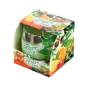 Ароматизированная свеча в стакане Зеленый чай Bartek, 80?75 см 000000000001144971