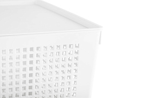 Корзинка с крышкой 41,5х31х23,5см 25л ПОЛИМЕРБЫТ TRAYMIX пластик 000000000001213086