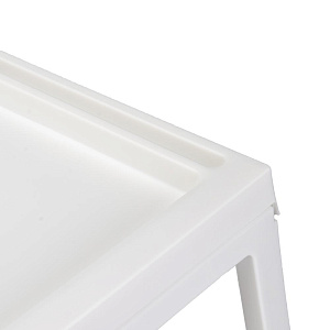 Столик-поднос 54,5x35,5x27см FORA складной белый полипропилен 000000000001224918