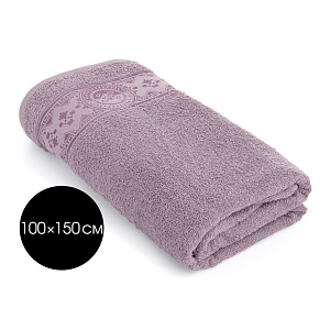 Полотенце 100х150см DE'NASTIA ТАЛИСМАН 1 фиолетовый хлопок-100% 000000000001215362