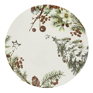 Тарелка обеденная 26см LUCKY Новый год керамика 000000000001208750