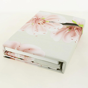 Комплект постельного белья 2-спальный LUCKY Сакура пододеяльник200х215см простынь220х215см наволочки50х70см-2шт розовый поплин 100%хлопок 000000000001208105