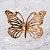 Шкатулка декоративная 10,5х13см Бабочка прозрачная стекло 000000000001210765