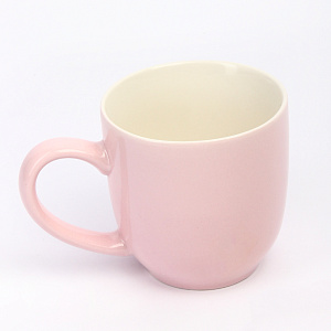 Кружка 400мл розовый глазурованная керамика LS001-4PINK 000000000001213933