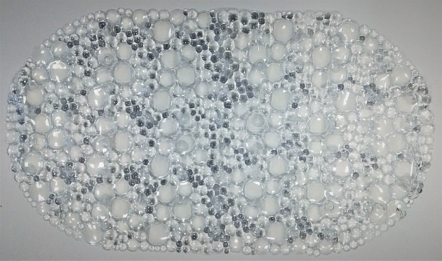 Коврик противоскользящий в ванную Линза, цвет прозрачный, 67*38 см, 55101  Материал: ПВХ 000000000001194959