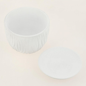 Горшок для цветов декоративный керамический Кора белый №4 1л ГК 23 000000000001200890