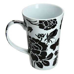 Кружка Черные Розы Estetica, 340мл, фарфор 000000000001059536