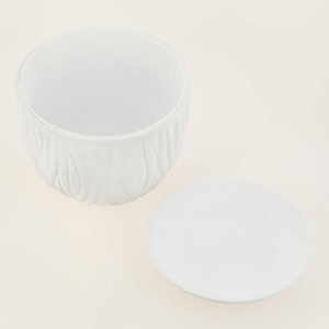 Горшок для цветов декоративный керамический Кора белый №4 1л ГК 23 000000000001200890