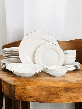 Набор столовой посуды 24 предмета ROYAL GARDEN фарфор DD001 000000000001225750