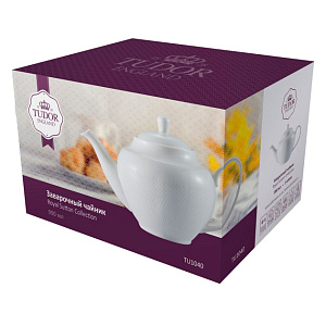 Чайник заварочный 990мл TUDOR ENGLAND Royal Sutton белый фарфор 000000000001181779