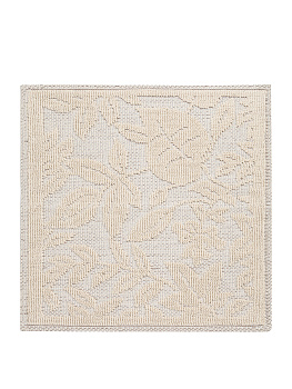 Коврик универсальный 50x50см DE'NASTIA цветы/листья молочный хлопок 100% 000000000001219481