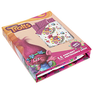 Комплект постельного белья Тролли, 1.5 спальный 000000000001160811