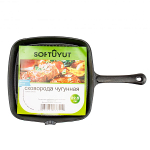Сковорода Гриль 22,5см/1,7л SOFTUYUT чугун Сковорода Гриль 22,5см/1,7л SOFTUYUT чугун 000000000001215466