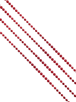 Новогодняя гирлянда Красный маскарад из полистирола / 270x0,7см арт.78851 000000000001191375